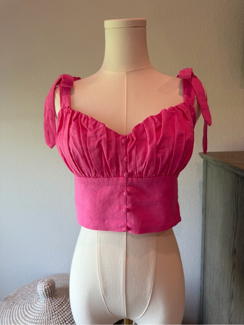Altar'd State Women's Tie Strap Crop Top Size M